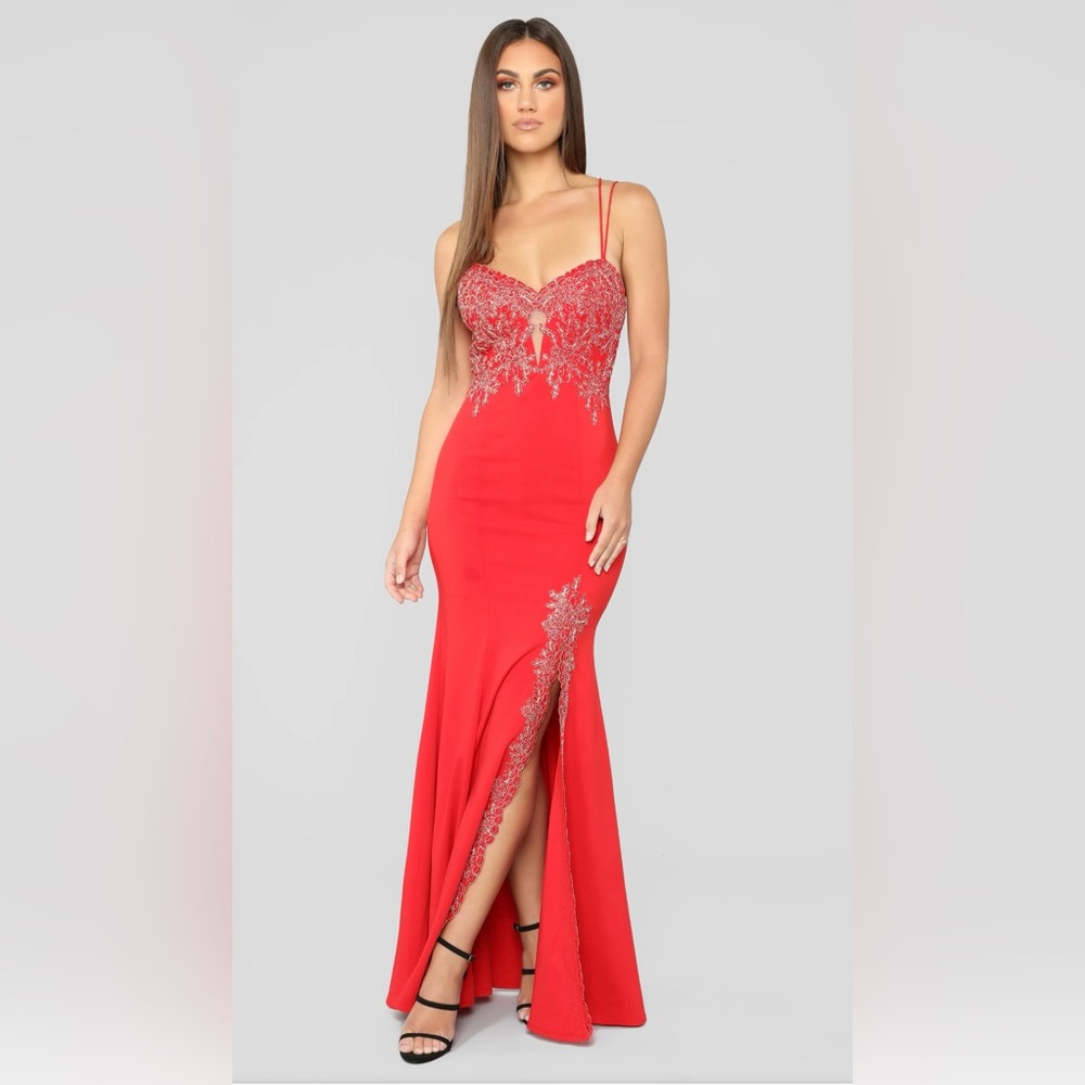 Red elegant dress